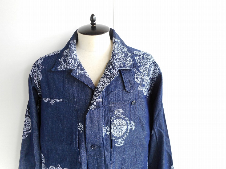 Brand_Select_bpEngineered garments floral denim shirt